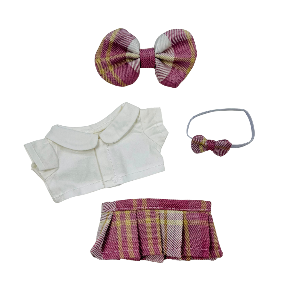 School Uniform Outfit for Mini Doll - Comfortable & Stylish Design for School Events