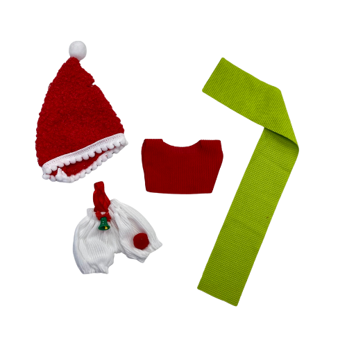 Labubu Holiday Outfit Set – Christmas Edition