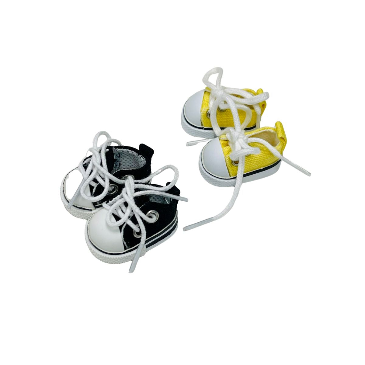 Mini Doll Lace-Up Sneakers Canvas Shoes for Dolls - 6 Colors Kawaii Streetwear Fashionable Doll Accessories