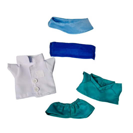 Mini Doll Doctor Outfit – 5-Piece Medical Costume Set