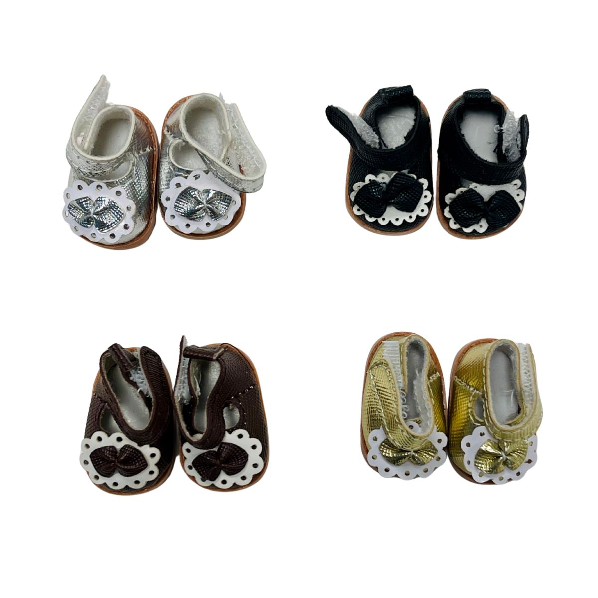 Handmade Bow-Tie Doll Shoes for Mini Doll – 8 Color Options | Kawaii Style Footwear
