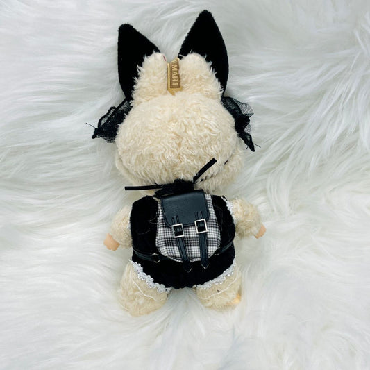 Doll Mini Plaid Backpack Cute Doll-Size Accessory with Plaid Design for Everyday Use
