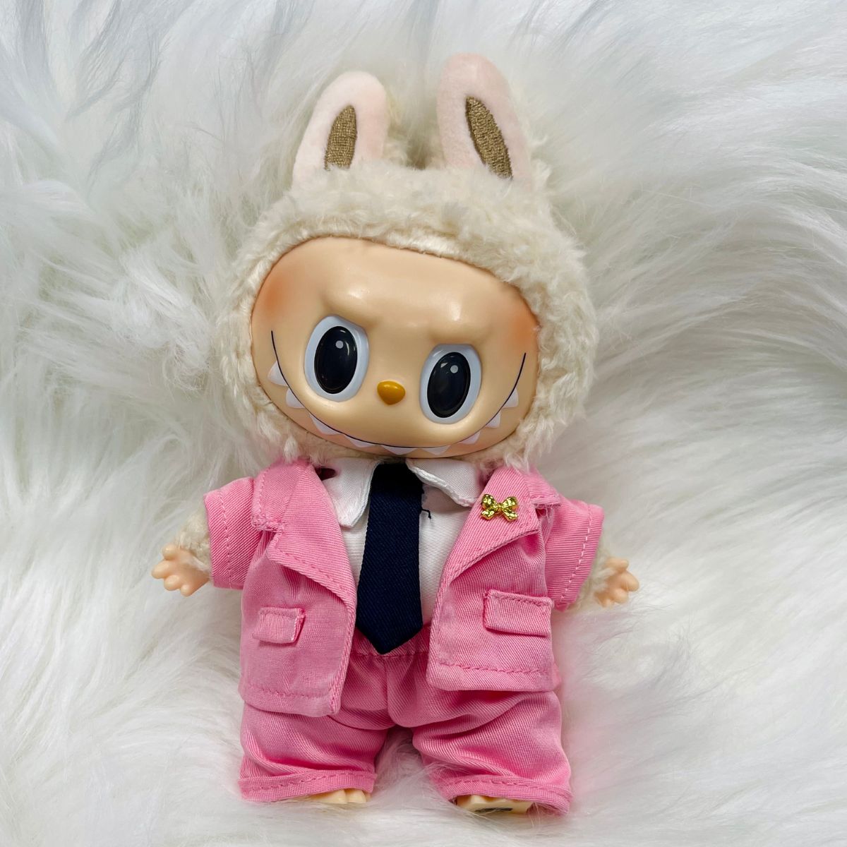 Mini Doll Business Chic Outfit Set - Blazer Shirt Tie & Pants/Skirt for Professional Look Comfortable Elegance Versatile Styling