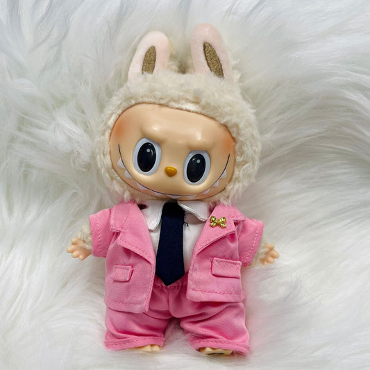 Mini Doll Business Chic Outfit Set - Blazer Shirt Tie & Pants/Skirt for Professional Look Comfortable Elegance Versatile Styling