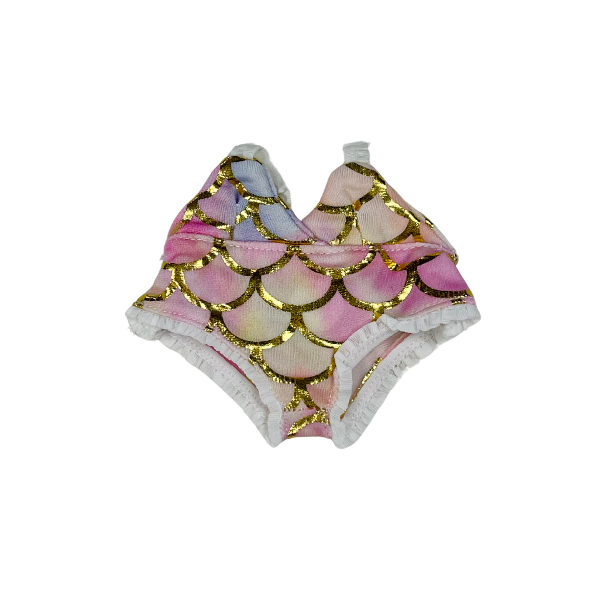 Mini Doll Mermaid Swimsuit for - Summer Swimsuit with Colorful Scale Design