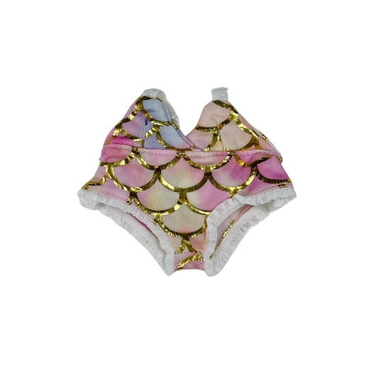 Mini Doll Mermaid Swimsuit for - Summer Swimsuit with Colorful Scale Design